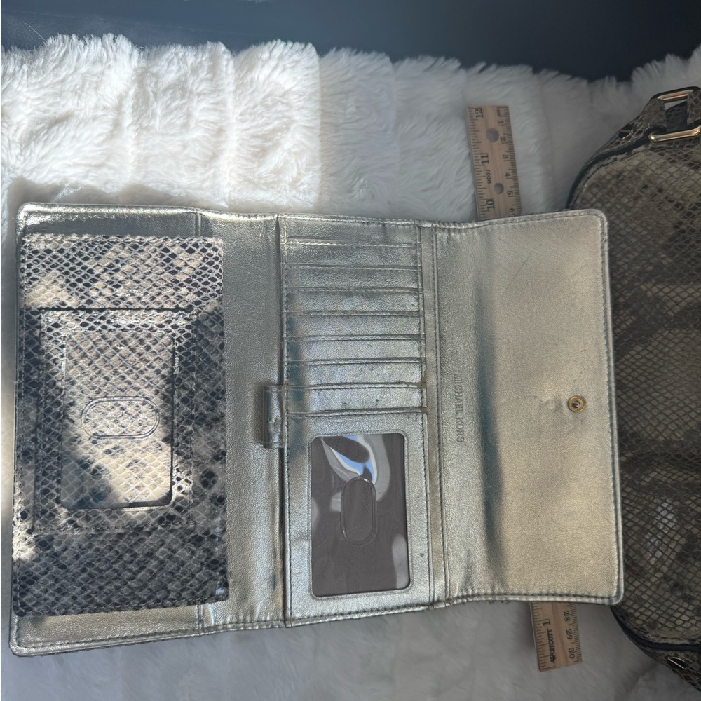 Michael Kors Python Pattern Shoulder Bag - Tan - image 5